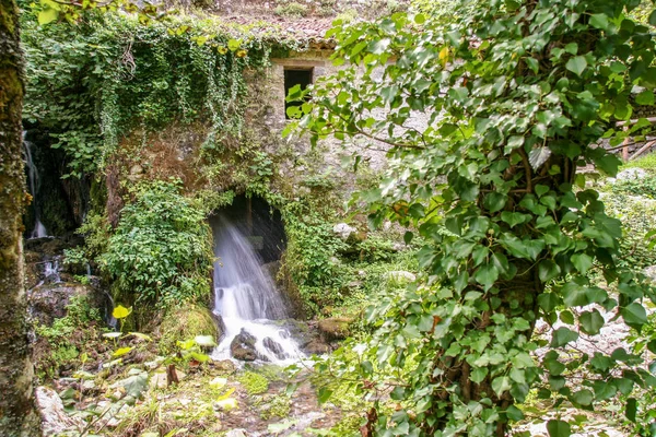 The ancient water mill in the natural reserve of Morigerati, by Bussento river in Cilento National Park, Salerno province, Campania, Italy