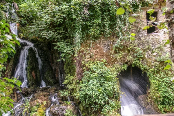 The ancient water mill in the natural reserve of Morigerati, by Bussento river in Cilento National Park, Salerno province, Campania, Italy