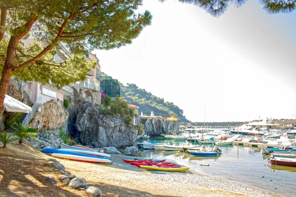 Maratea 2017 Невеликий Туристичний Порт Маратея Базиліката Італія — стокове фото