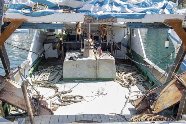 Gammal Fiskebåt Hamnen Maratea Basilicata Italien — Stockfoto