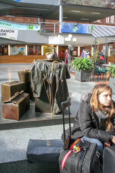 Madrid Spanje Februari 2010 Atocha Station — Stockfoto