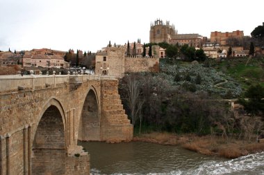 manzara nehir tajo, İspanya üzerinde bir Toledo