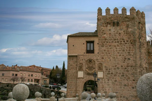 Krajina Toledo Řeku Tajo Španělsko — Stock fotografie