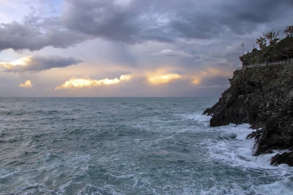Пейзаж Cinque Terre — стоковое фото