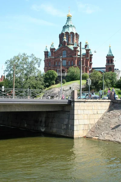 Catedral de Uspenski en Helsinki, Finlandia — Foto de Stock