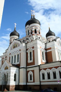 Tallin eski kentinde alexander nevskij katedrali