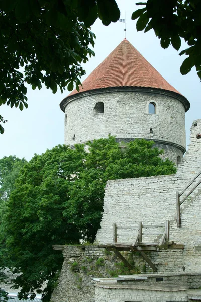 Zamek Toompea na starym mieście w Tallinie — Zdjęcie stockowe