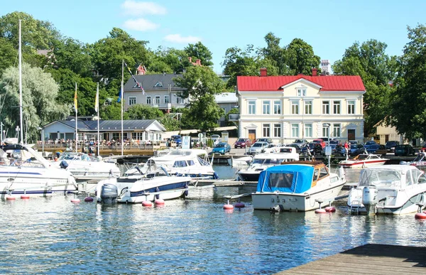 Ekenas Little Harbour Finnországban — Stock Fotó