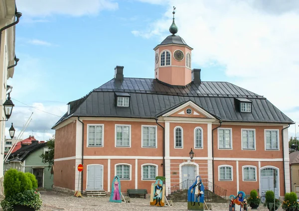 Stadhuisplein in Porvoo, Finland — Stockfoto