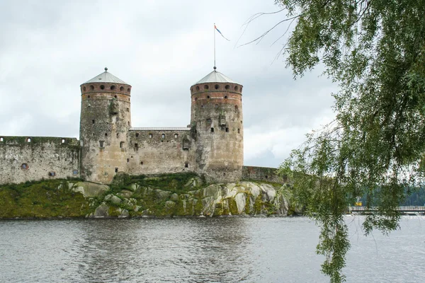 Średniowieczny zamek Savonlinna — Zdjęcie stockowe