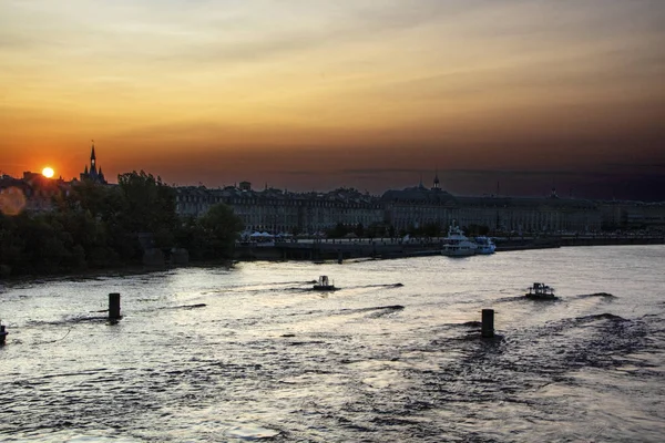 Bordeaux at sunset — Stock Photo, Image