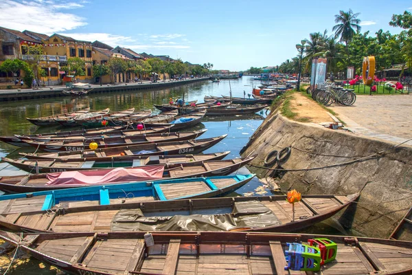 Hoi Vietnam August 2019 Blick Auf Die Altstadt Fluss Thu — Stockfoto