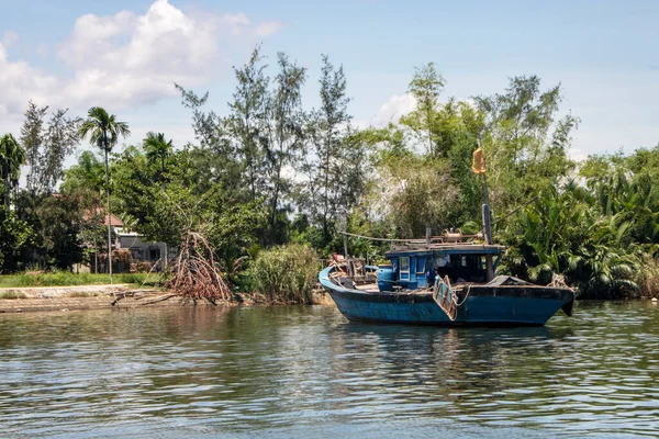 Hoi Vietnam August 2019 Thu Bon Fluss Überquert Die Stadt — Stockfoto