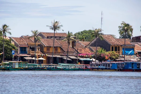 Hoi Vietnam August 2019 Blick Auf Die Altstadt Fluss Thu — Stockfoto