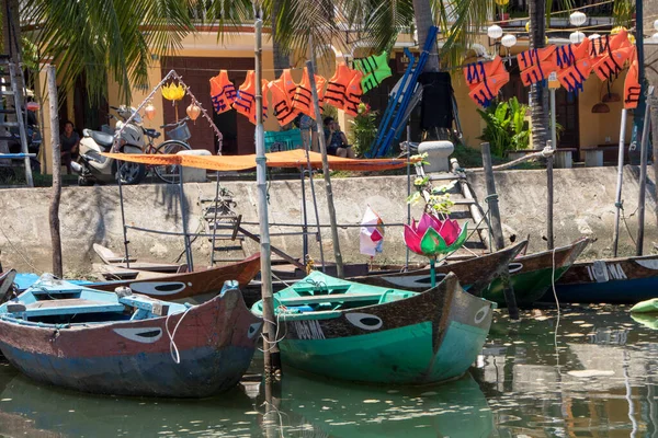 Hoi Vietnam August 2019 Blick Auf Die Altstadt Fluss Thu — Stockfoto