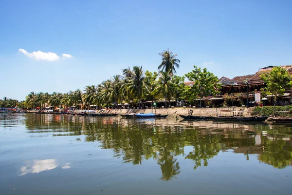 Hoi Vietnam August 2019 Blick Auf Die Altstadt Fluss Thu — Stockfoto