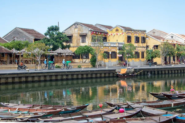 Hoi Vietnam August 2019 Blick Auf Die Altstadt Fluss Thu — Stockfoto