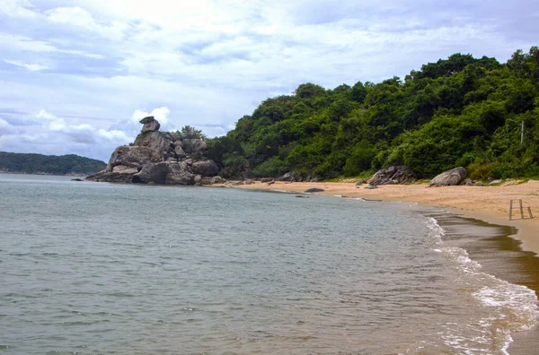 Strand Sziget Lao Cham Egyik Cham Szigetek Vietnam Bioszféra Rezervátum — Stock Fotó