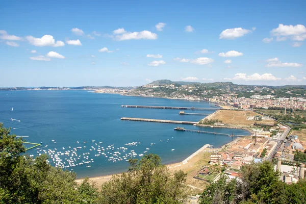 Landskap Bagnoli Och Neapelbukten Neapel Italien — Stockfoto