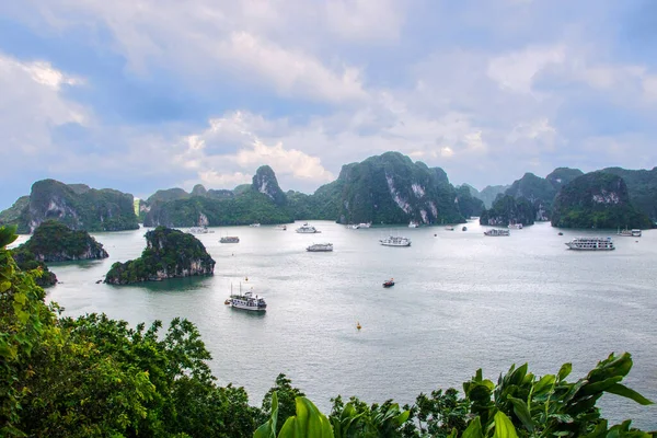 Krásná Scenérie Halong Bay Vietnamu — Stock fotografie