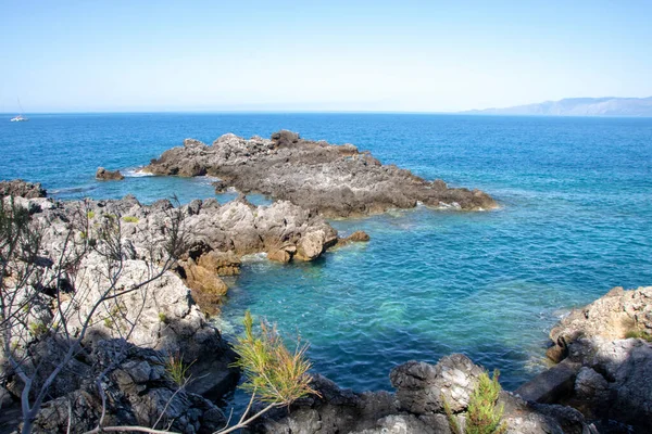 Pequena Baía Chamada Darsena Costa Maratea Região Basilicata Itália — Fotografia de Stock
