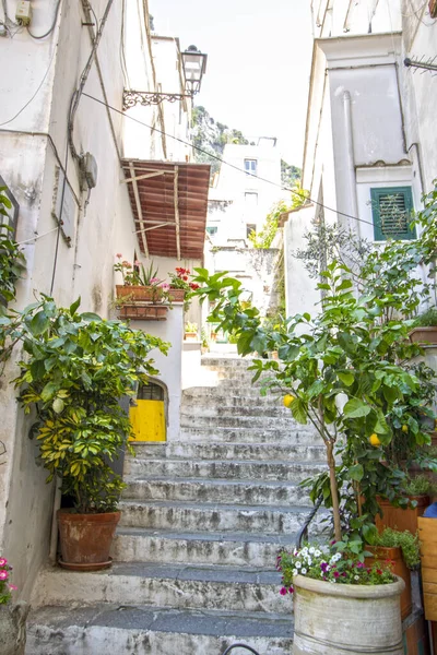 Amalfi Olaszország Június 2020 Keskeny Utcák Központjában Város — Stock Fotó