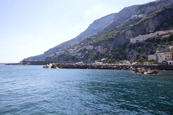 Amalfi Itálie Červnu 2020 Krajina Obce Pobřeží — Stock fotografie