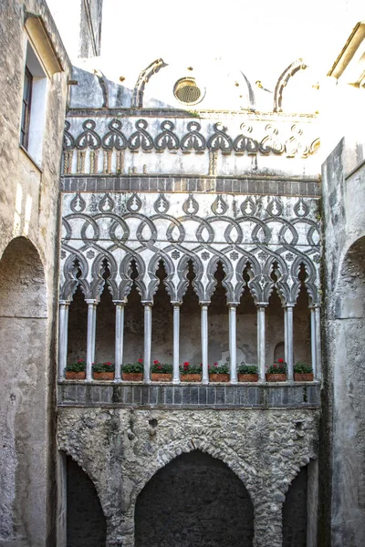 Ravello Italy July 2020 Medieval Cloister Park Villa Rufolo — Stock Photo, Image