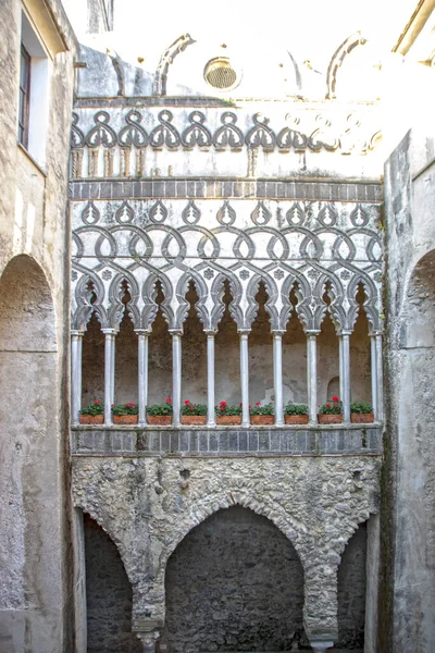 Ravello Italy July 2020 Medieval Cloister Park Villa Rufolo — Stock Photo, Image