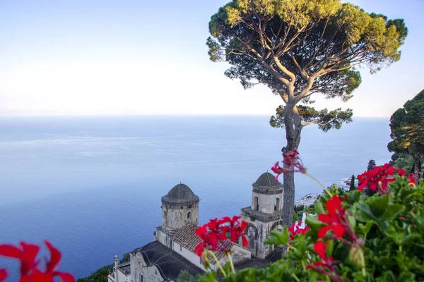 Schöne Landschaft Der Amalfiküste Von Der Villa Rufolo Ravello Italien — Stockfoto