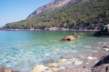 Maratea sahil ve plaj Manzara manzara, Basilicata bölge, Ital