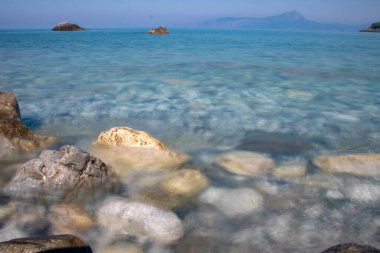 Maratea sahil ve plaj Manzara manzara, Basilicata bölge, Ital