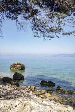 Maratea sahil ve plaj Manzara manzara, Basilicata bölge, Ital
