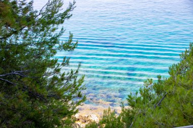 Maratea kıyı şeridi ve deniz manzarası 
