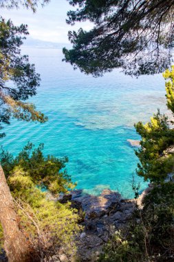 Maratea kıyı şeridi ve deniz manzarası 