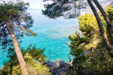 Maratea kıyı şeridi ve deniz manzarası 