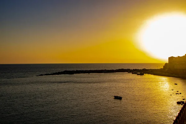 Diamanten Maisema Auringonlaskun Aikaan Calabria Italia — kuvapankkivalokuva