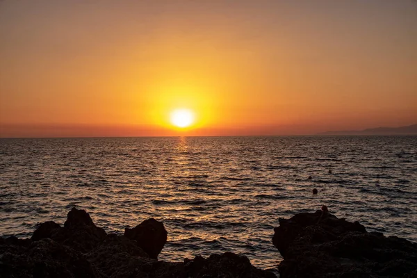 Breathtaking Sunset Coast Diamante Calabria Region Italy — Stock Photo, Image