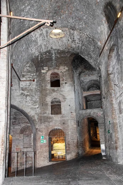 Рокка Паолина Огромная Средневековая Крепость Подземном Городе Перуджа Италия — стоковое фото