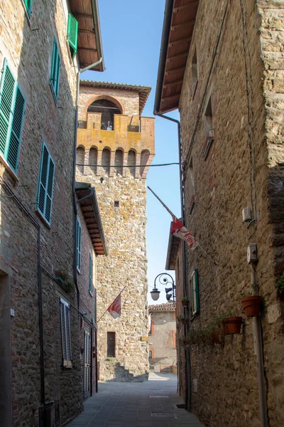 Rocca Passignano Middeleeuws Fort Het Dorp Passignano Sul Trasimeno Met — Stockfoto