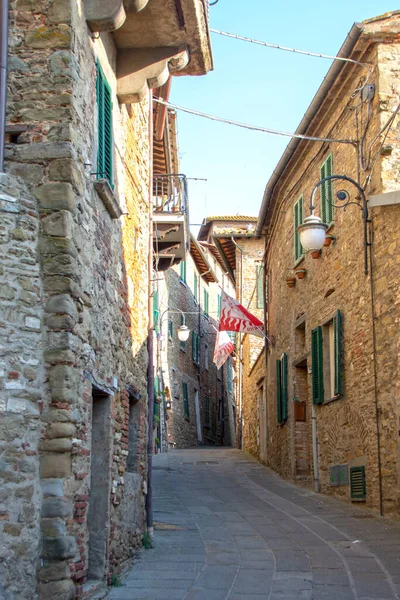 Rocca Passignano Medeltida Fästning Byn Passignano Sul Trasimeno Med Utsikt — Stockfoto