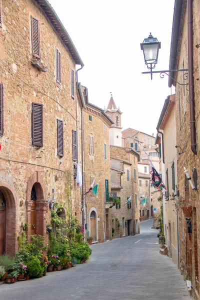 Het Dorp Montisi Toscane Provincie Siena Italië — Stockfoto