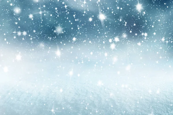 Fondo Navidad Invierno Con Nieve Brillante Ventisca —  Fotos de Stock