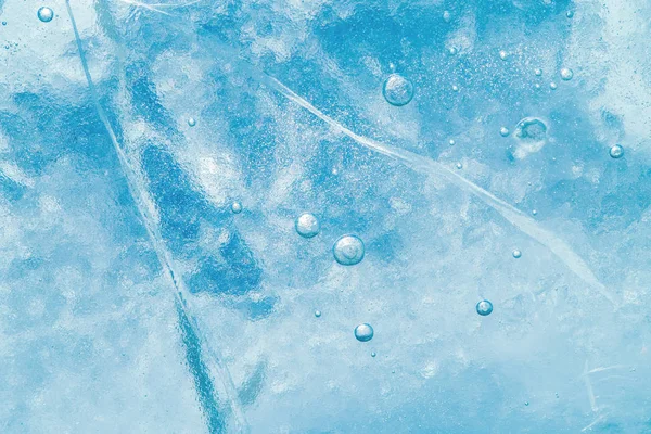 Αφηρημένο Φόντο Πάγου Μπλε Φόντο Ρωγμές Στην Επιφάνεια Του Πάγου — Φωτογραφία Αρχείου