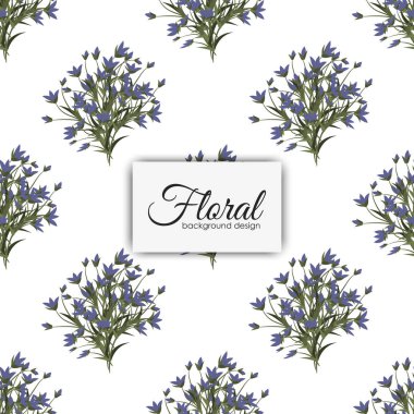 Çiçek illüstrasyon deseni. Çiçek vektör