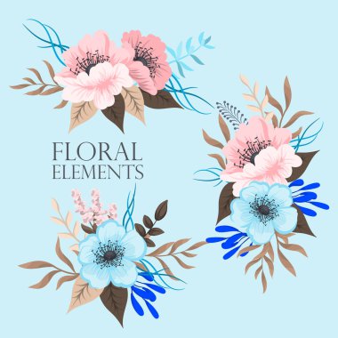 Çiçek kompozisyon ile renkli çiçek ayarla.