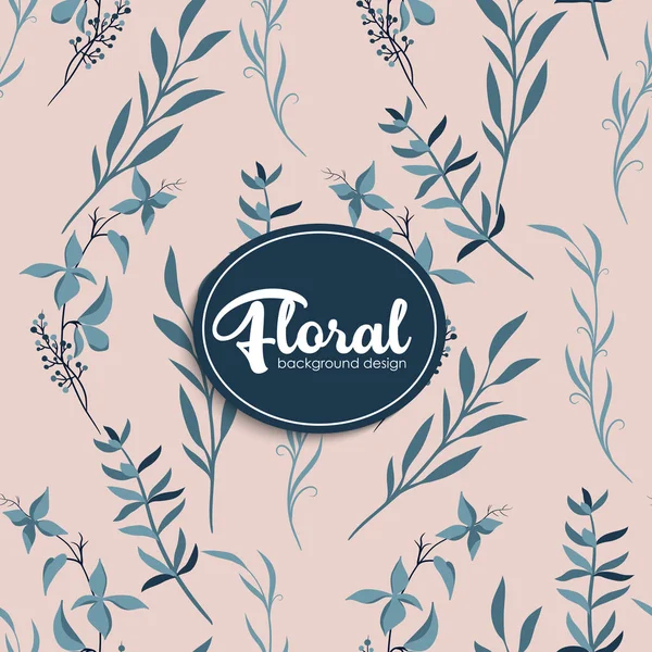 Patrón Floral Inconsútil Moda Ilustración Vectorial — Vector de stock