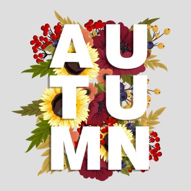 Renkli çiçek çiçek kompozisyon.