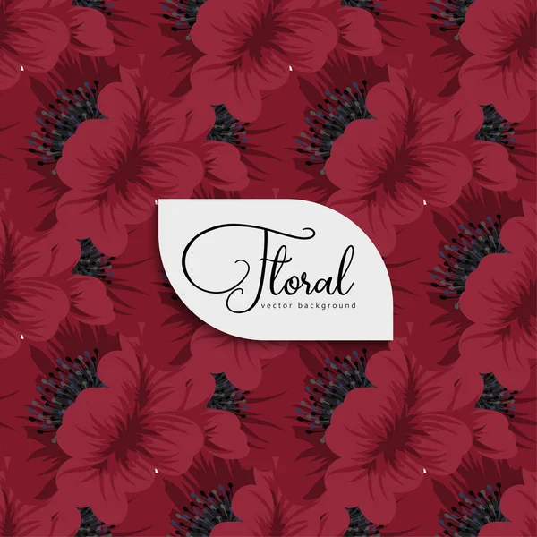 Motif Floral Tendance Dans Illustration Vectorielle — Image vectorielle