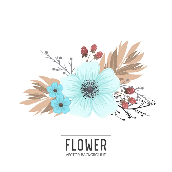 Fondo Floral Plantilla Vectorial — Vector de stock